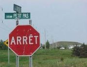 Peit Pas Signage, Cap-aux-Meules, part of Îles-de-la-Magdeleine