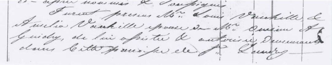 Succession of Benoit Vanhille