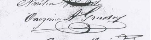 Onzime Guidry's signature on the succession of Benoit Vanhille