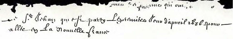 Heading of the Roll of the Saint-Jehan