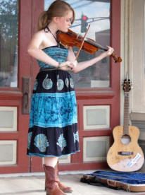 LeeAnn Raye Law playing fiddle