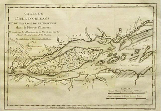 Map of Ile d'Orleans