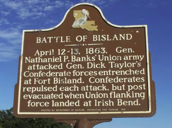 Battle of Bisland historical marker