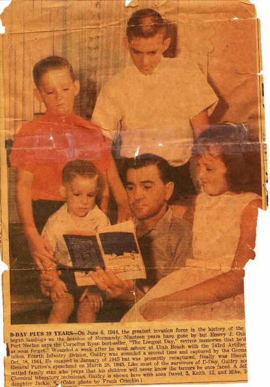 Emery Joseph Guidry tells his children about D-Day