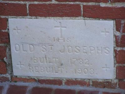 St. Joseph's Church datestone, near Queen Anne, Maryland