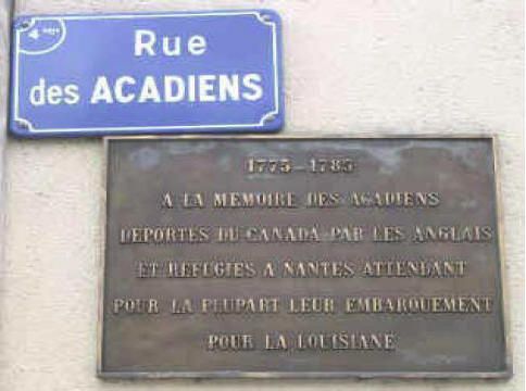 Memorial to the Acadians at Nantes, France