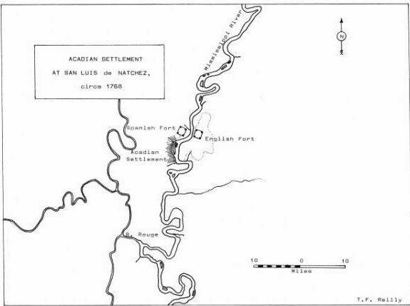 Acadian Settlement at San Luis de Natchez, circa 1768