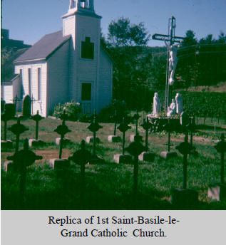 Replica of 1st Saint-Basile-le-Grand Catholic Church