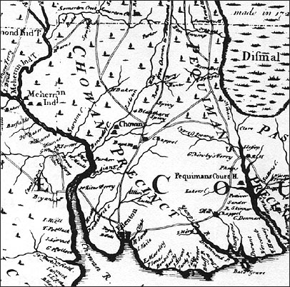 Map of Chowan County, N.C.