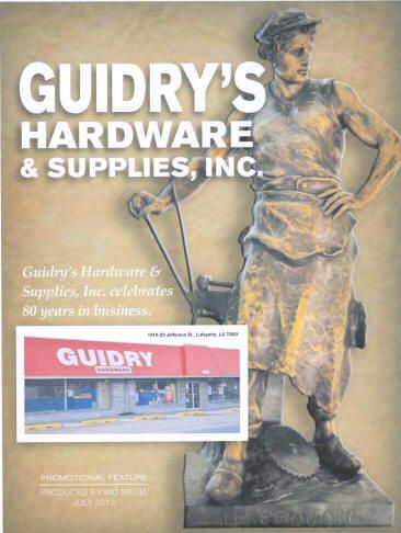 Guidry Hardware and Supply sign