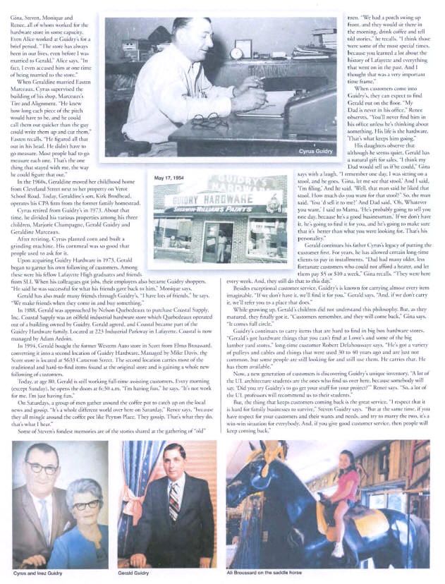 Guidry newspaper clipping 2