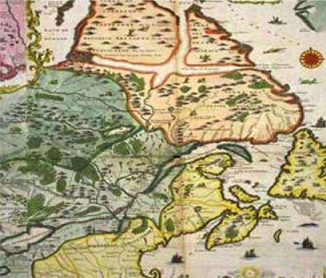 Indian Map of LaHave, Nova Scotia