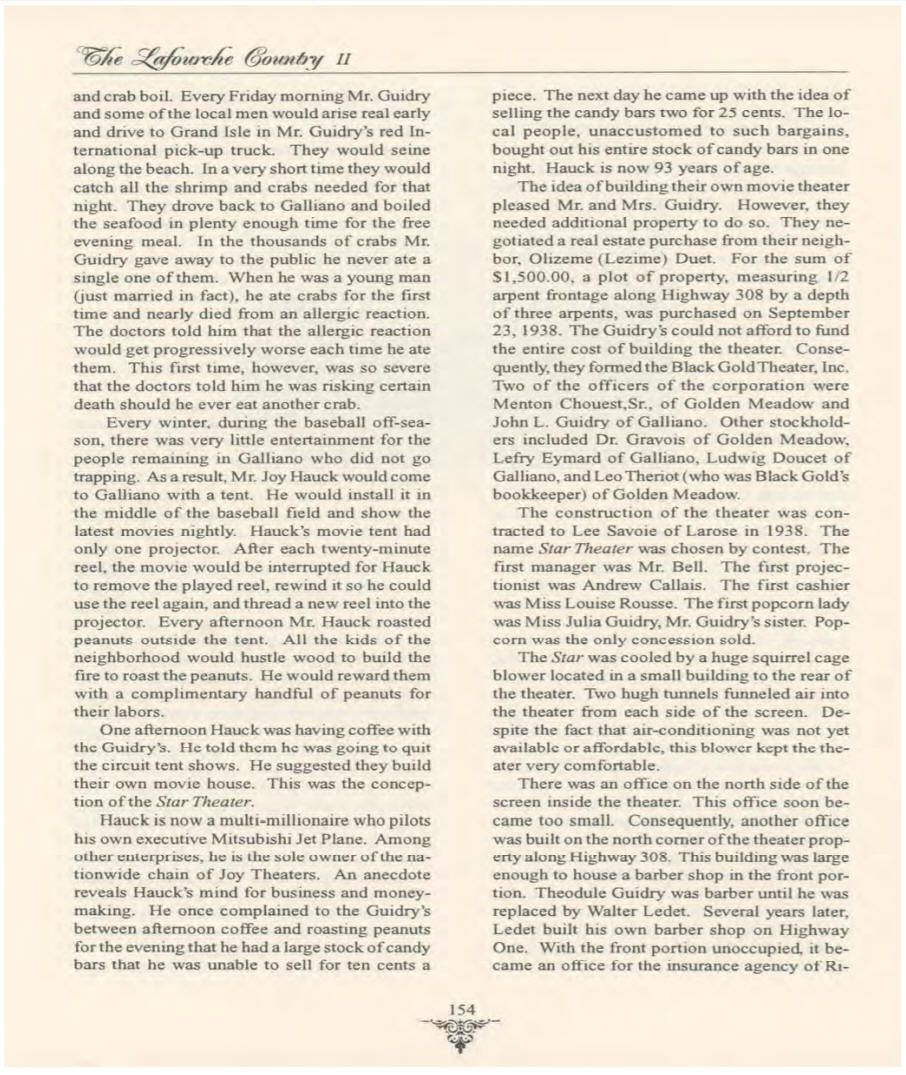 The Lafourche Country II - The Heritage and Its Keepers page 154