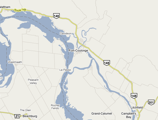 Map of Fort Coulonge, Quebec, CA
