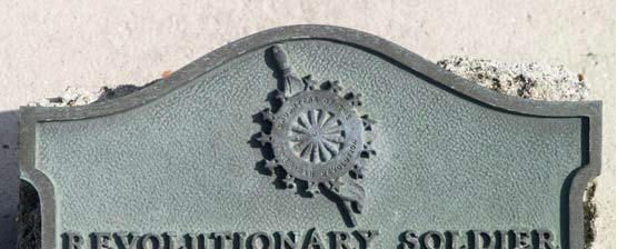 American Revolution plaque at the grave of Michel Cantrell, St. James Catholic Cemetery, 1 of 2
