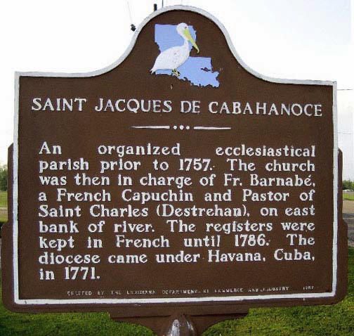 Saint Jacques de Cabahanoce historical marker