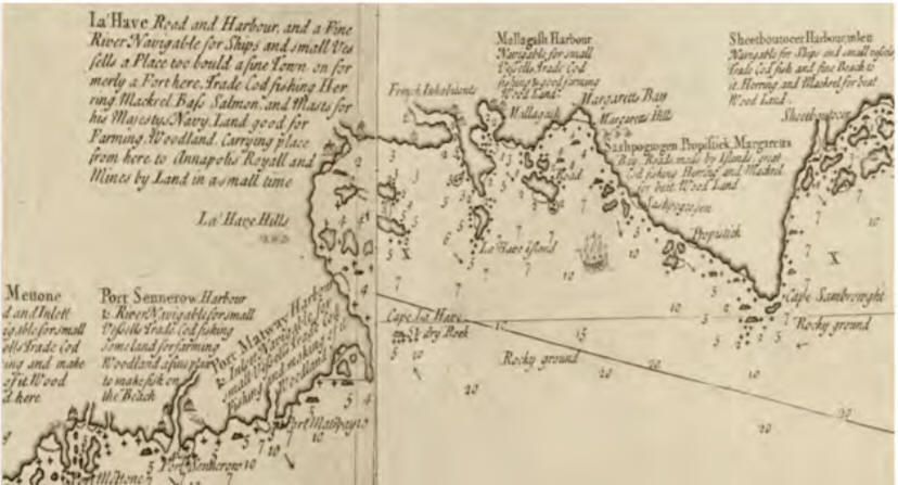 Survey from Memoire de I'Ile Royalle