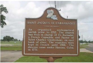 Saint Jacques de Cabahanoco Plaque near St. James