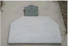 Michel Cantrelle headstone in St. James