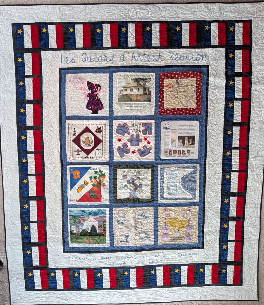 Les Guédry et Petitpas d'Asteur Family Quilt