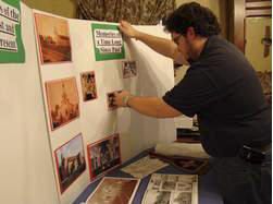 Scott Guidry working on his display