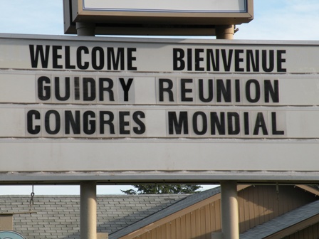 Danny's Inn Guidry Reunion Welcome Sign