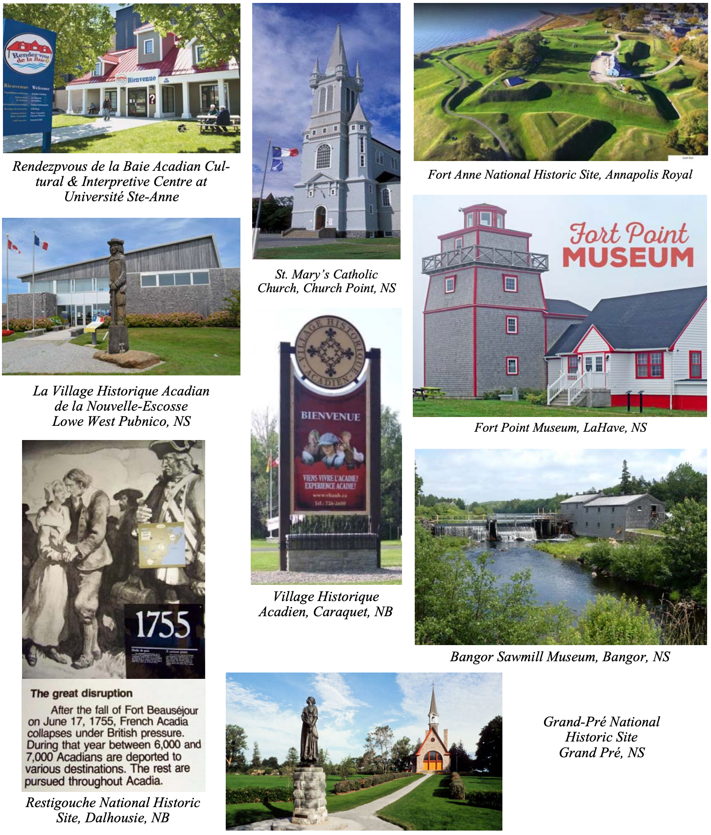 acadian museums villages