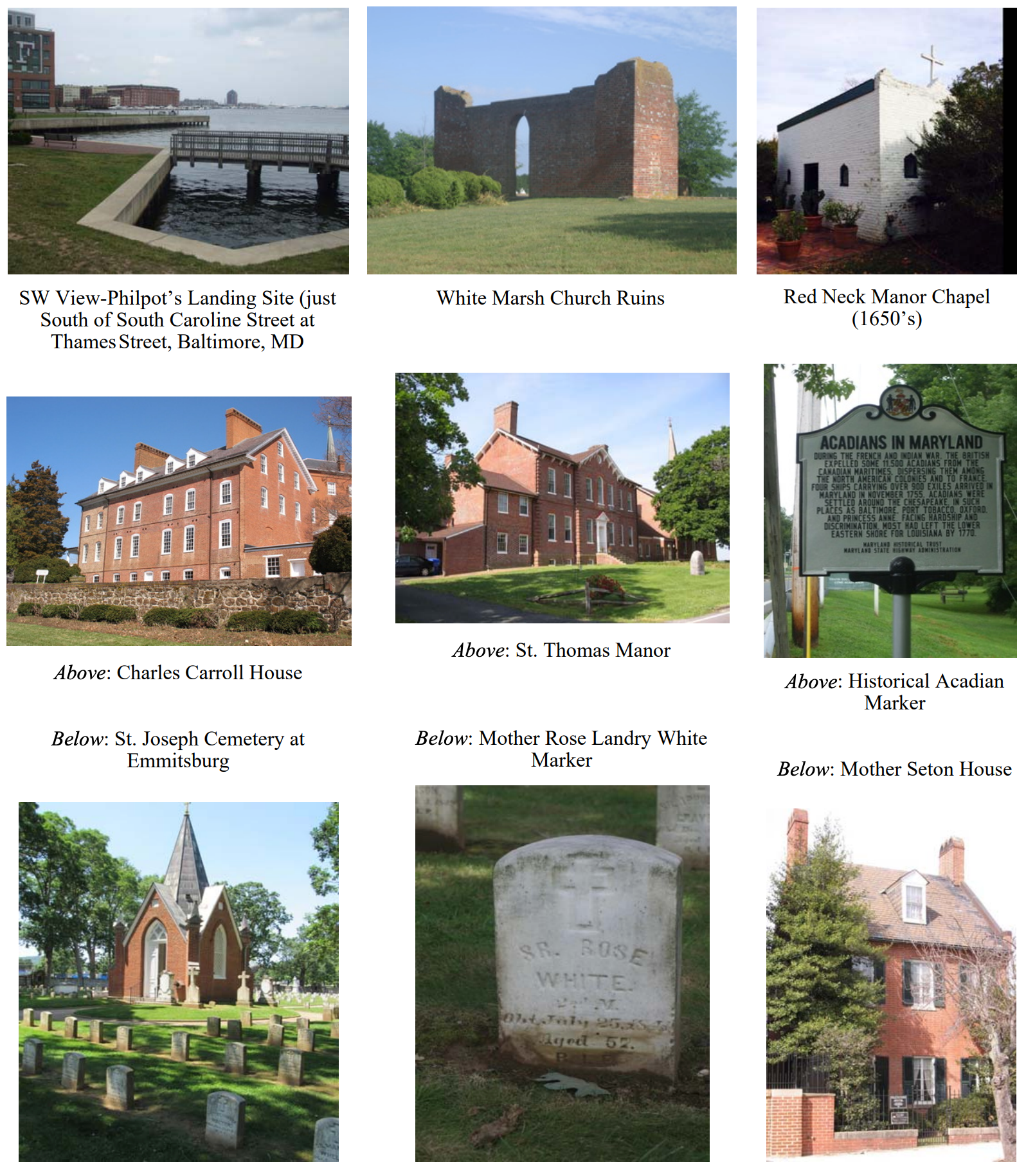 Acadian Sites in Maryland pt 2