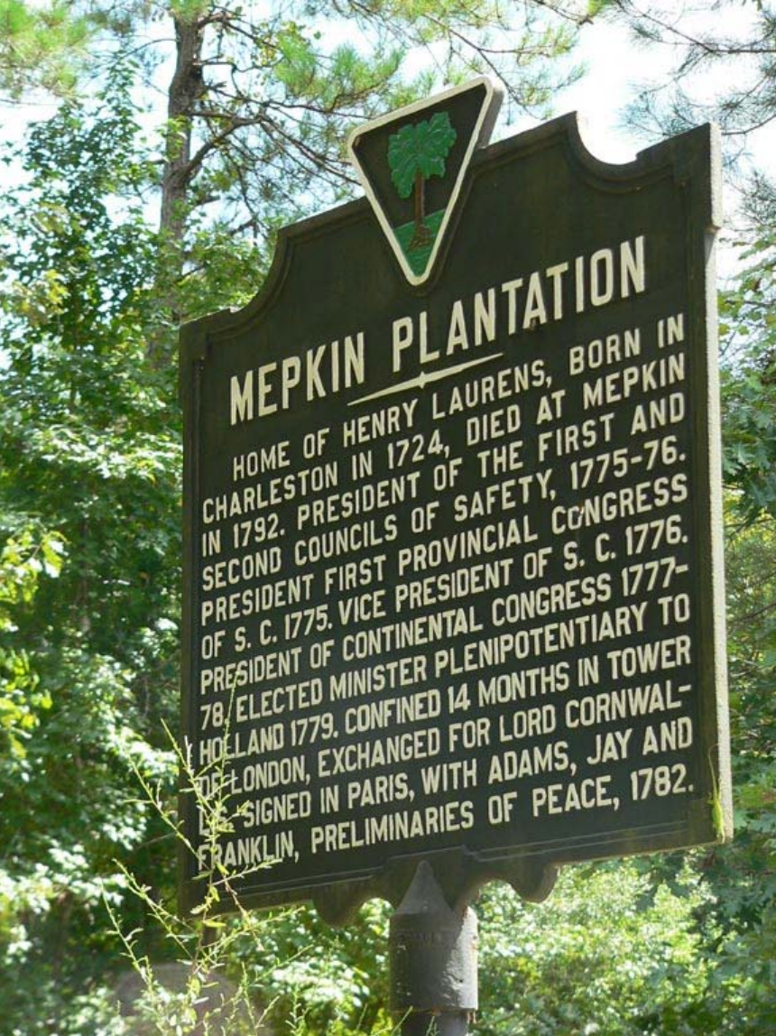 Mepkin Plantation historical marker