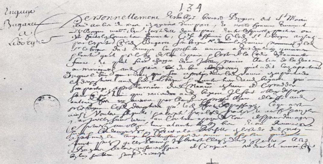 1648 Contract of Bernard Bugaret