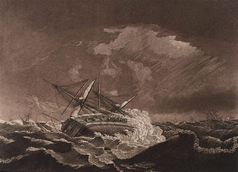 Distress of the Centaur on the Night of the 16th Septr 1782, Painted by R. Dodd, Engraved by Pollard