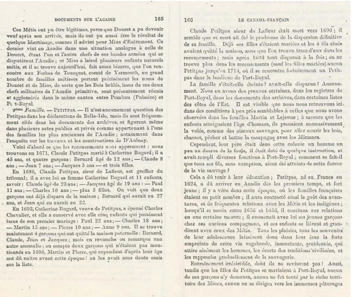 Documents Sur L'Acadie pages 165-166