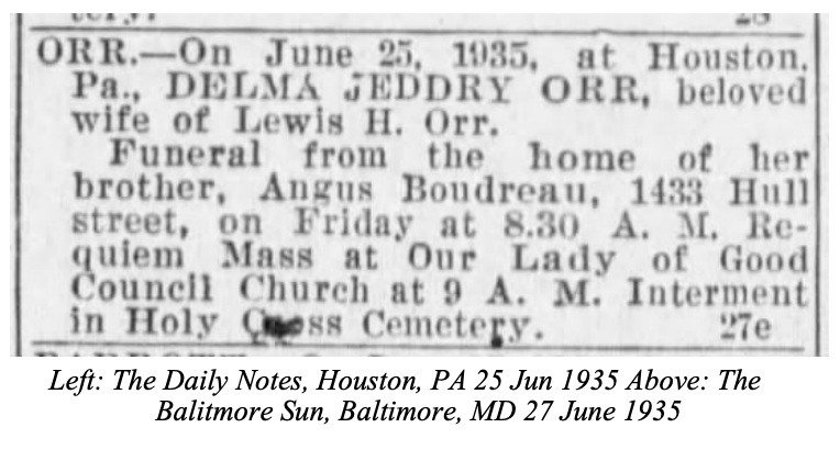 jeddry family delma funeral