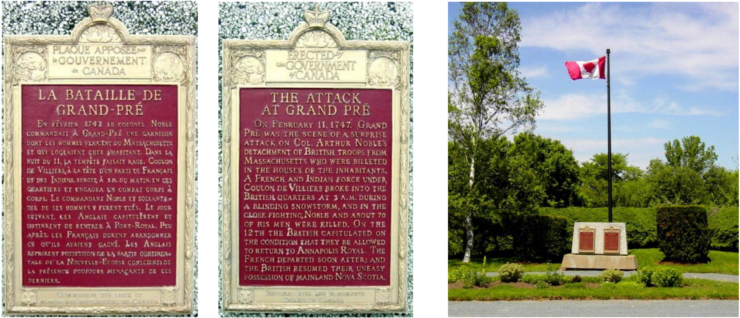 Monument to the 1747 Battle of Grand-Pré