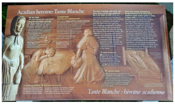 Tante Blanche historical marker