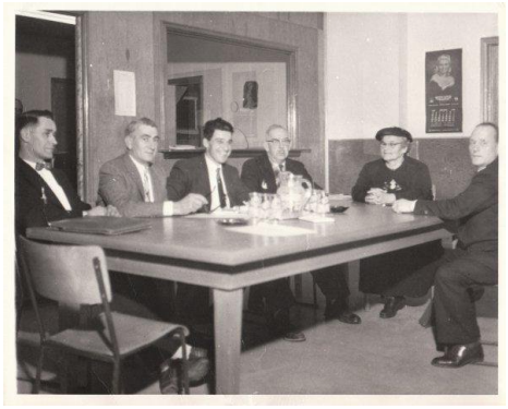 Malvina Menard Labine in a meeting