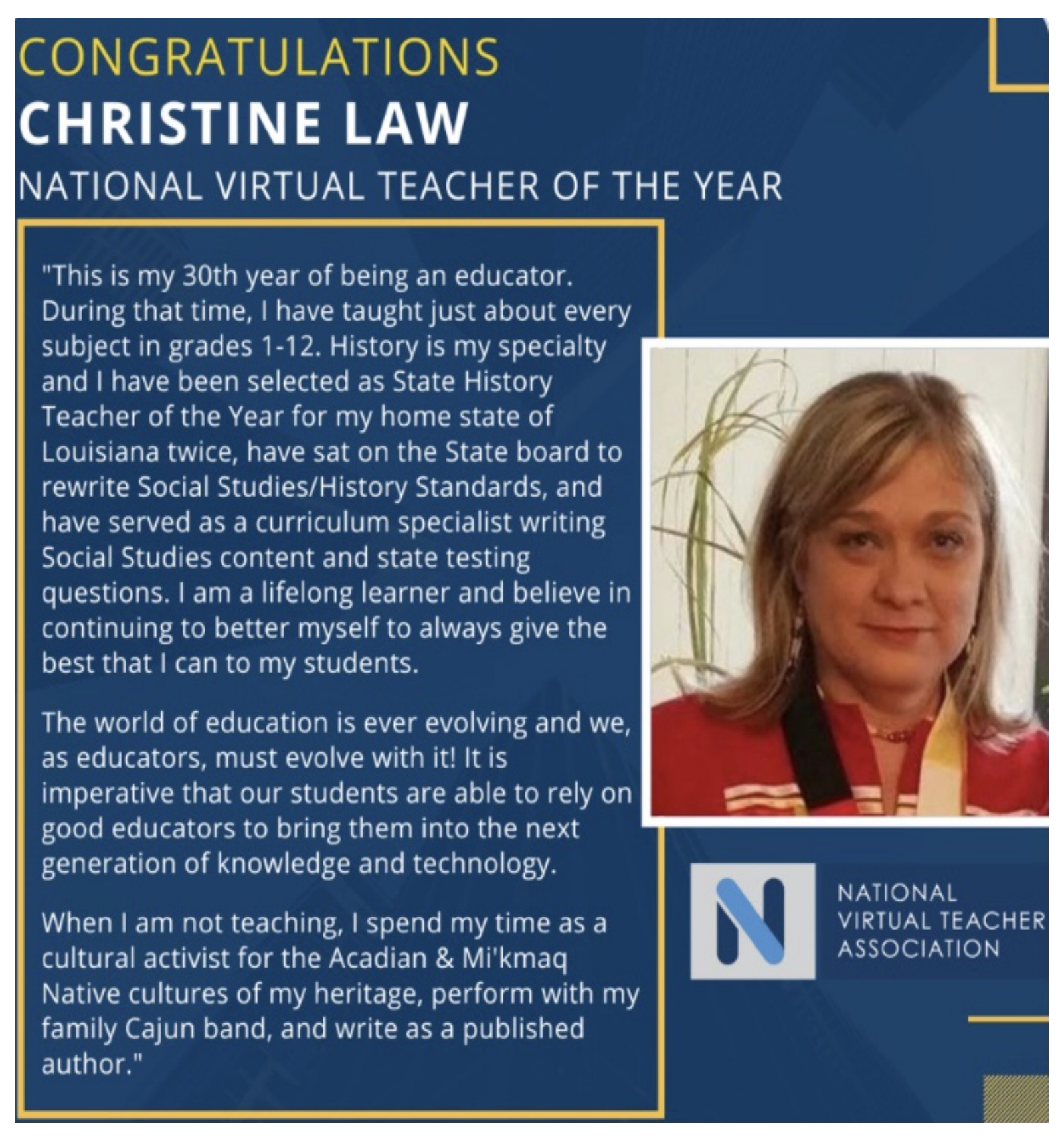 Christine Guidry Law Teaching Honor Article