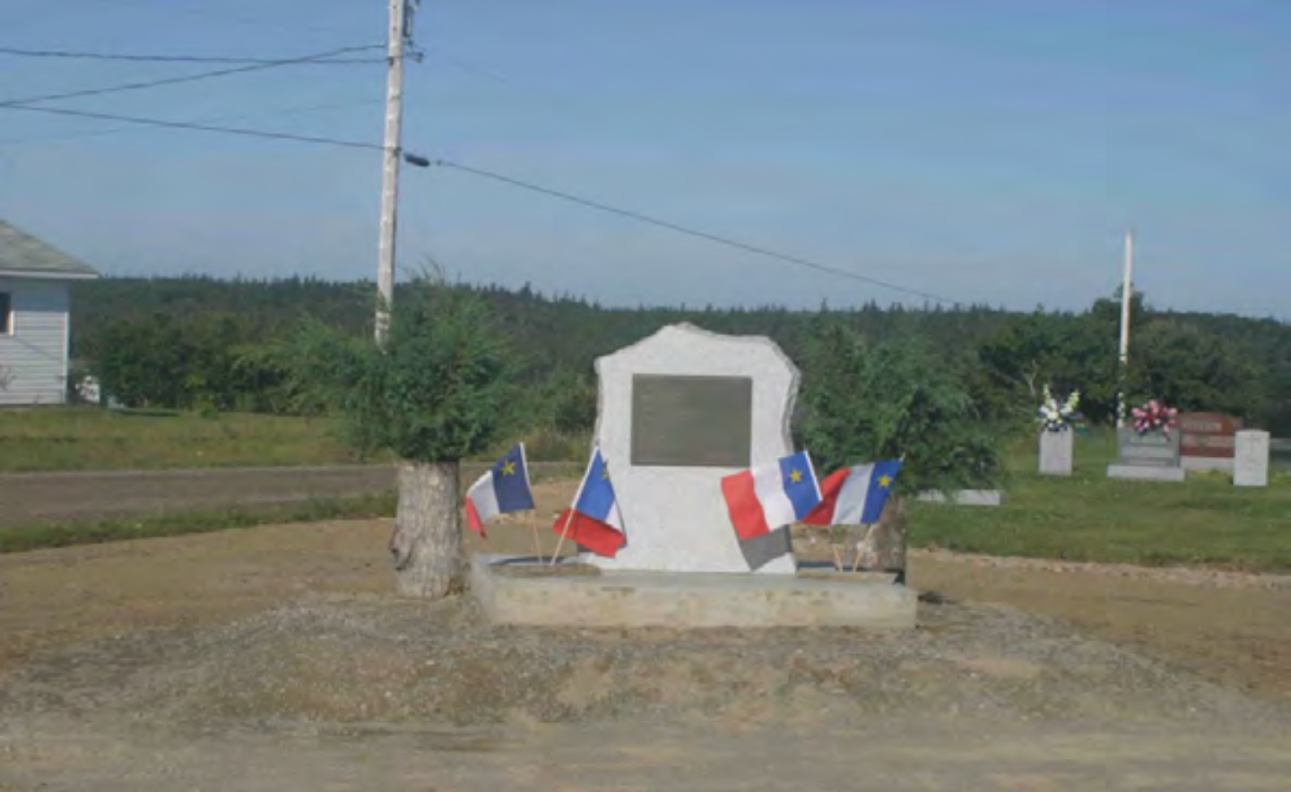 Augustin Guédry & Marie Jeanson Plaque at St. Alphonse, NS