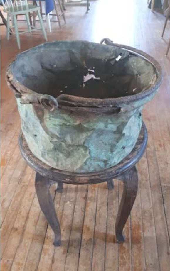 Copper Pot Found by Howard Hennessy on Claude Petitpas Land