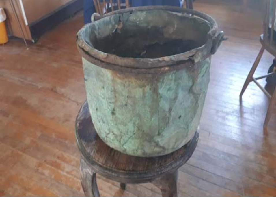 Copper Pot Found by Howard Hennessy on Claude Petitpas Land