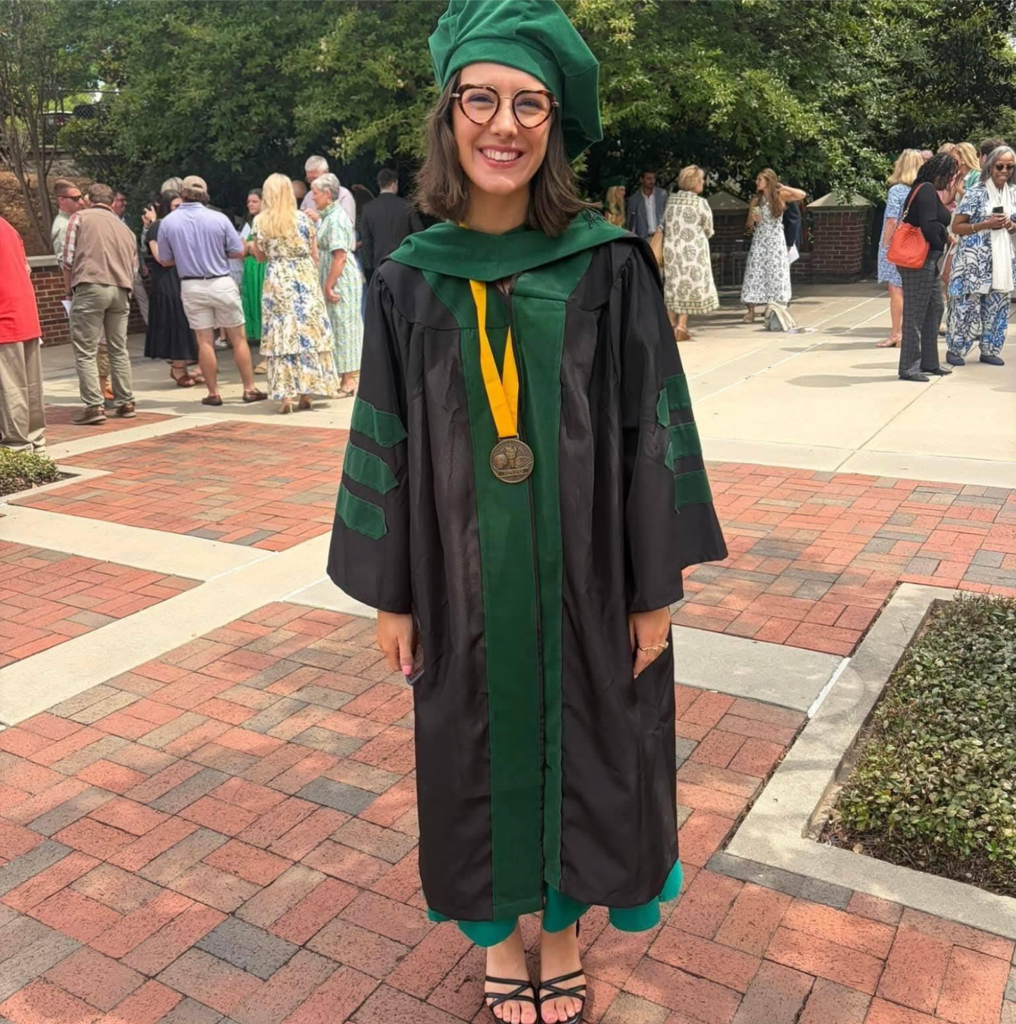 Phoebe Guidry shortly after receiving her Doctor of Medicine